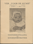 712291 Catalogus bij de ‘Tentoonstelling van Kinderportretten’, georganiseerd door de Vereeniging “Voor de Kunst”, ...